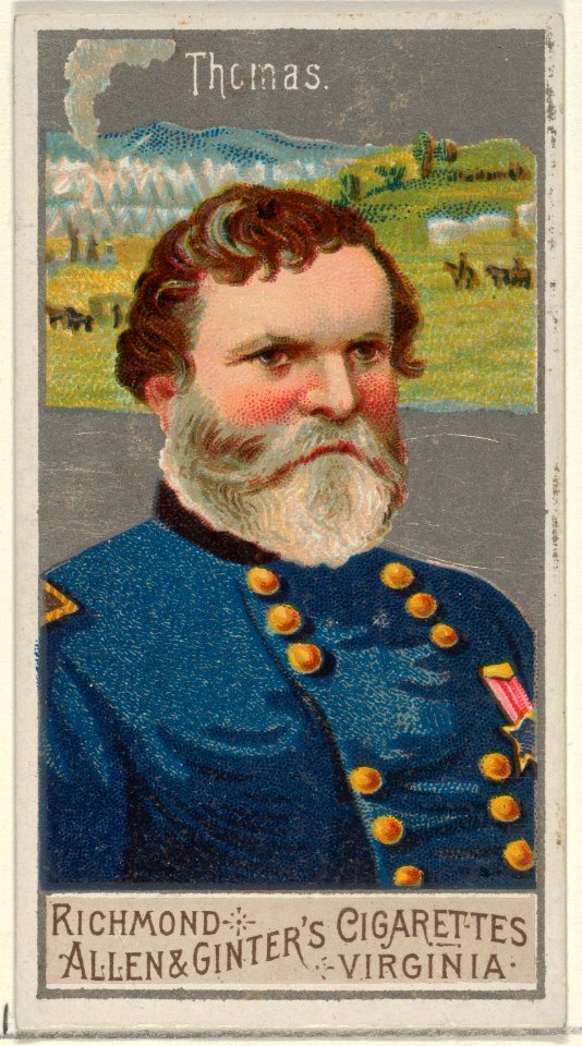 George Henry Thomas, from the Great Generals series (N15) for Allen & Ginter Cigarettes Brands MET DP834803