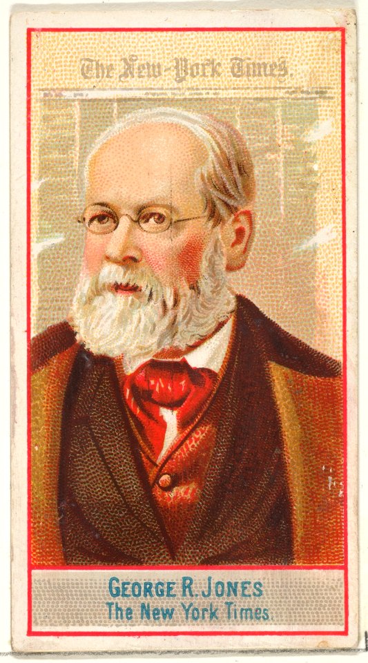 George R. Jones, The New York Times, from the American Editors series (N1) for Allen & Ginter Cigarettes Brands MET DP827847