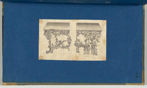 Frames for Marble Slabs, in Chippendale Drawings, Vol. I MET DP-14278-051