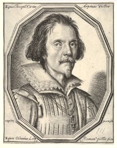 Giuseppe Cesare, called Cavaliere d'Arpino, a bust-length portrait in a twelve-sided frame MET DP833517