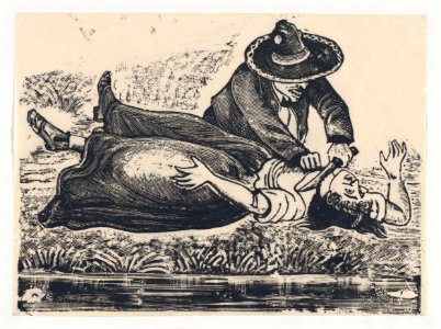 Francisco Guerrero, the waistcoat maker and cut throat, murdering a woman MET DP868003