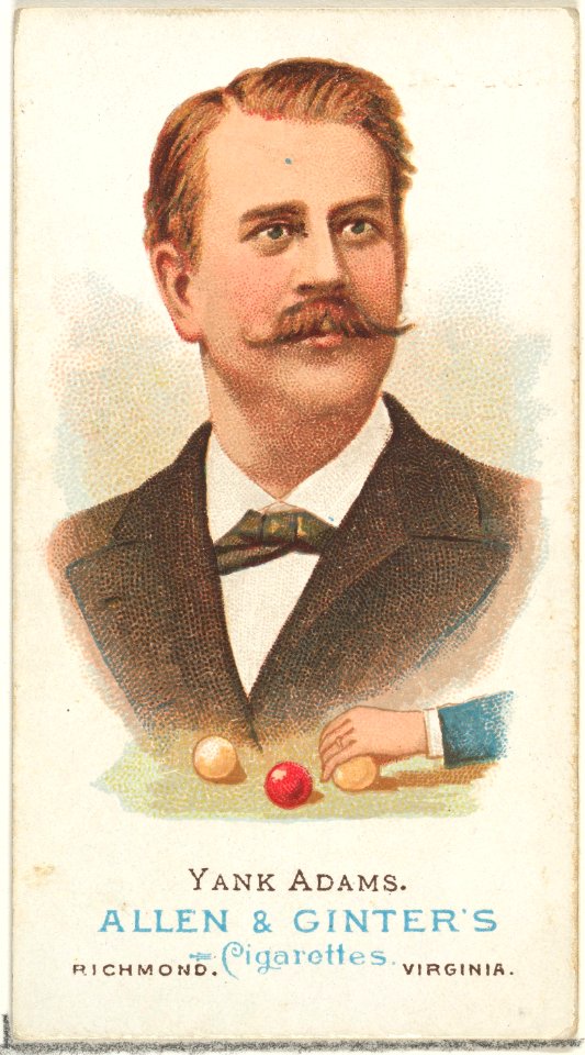Frank B. "Yank" Adams, Billiard Player, from World's Champions, Series 1 (N28) for Allen & Ginter Cigarettes MET DP827440