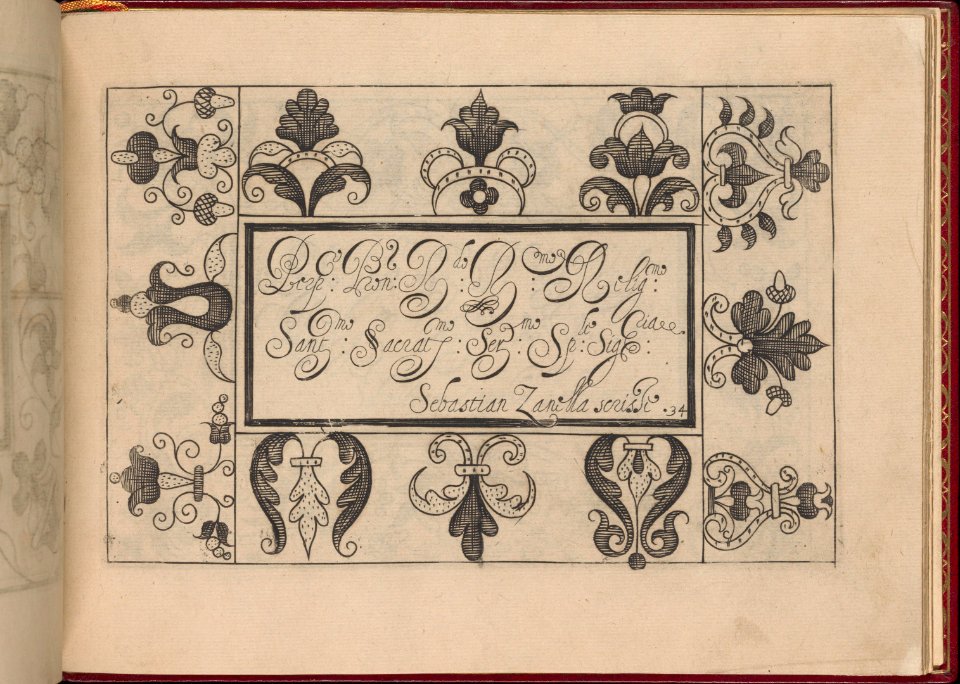 Ghirlanda- Di sei vaghi fiori scielti da piu famosi Giardini d'Italia, page 42 (recto) MET DP362300