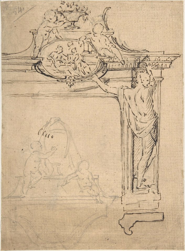 Framing Element with Figures (?) MET DP802561
