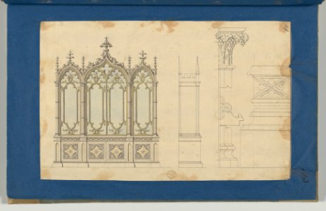 Gothic Bookcase, from Chippendale Drawings, Vol. II MET DP-14176-002