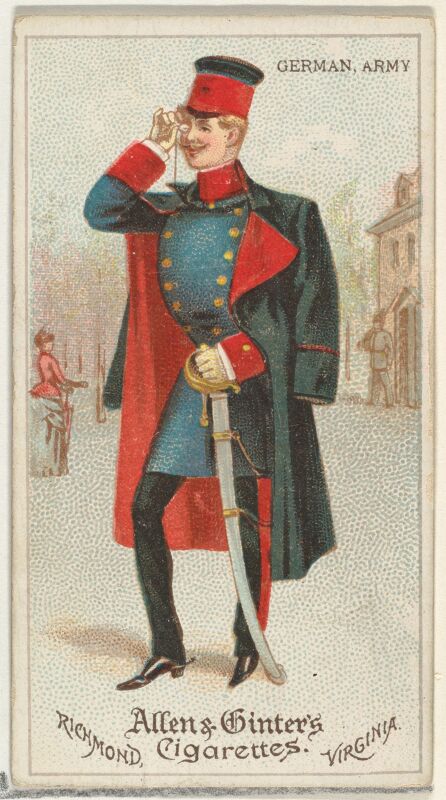 German, Army, from World's Dudes series (N31) for Allen & Ginter Cigarettes MET DP838521