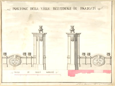 Gate of Villa Belvedere in Frascati MET DP801723