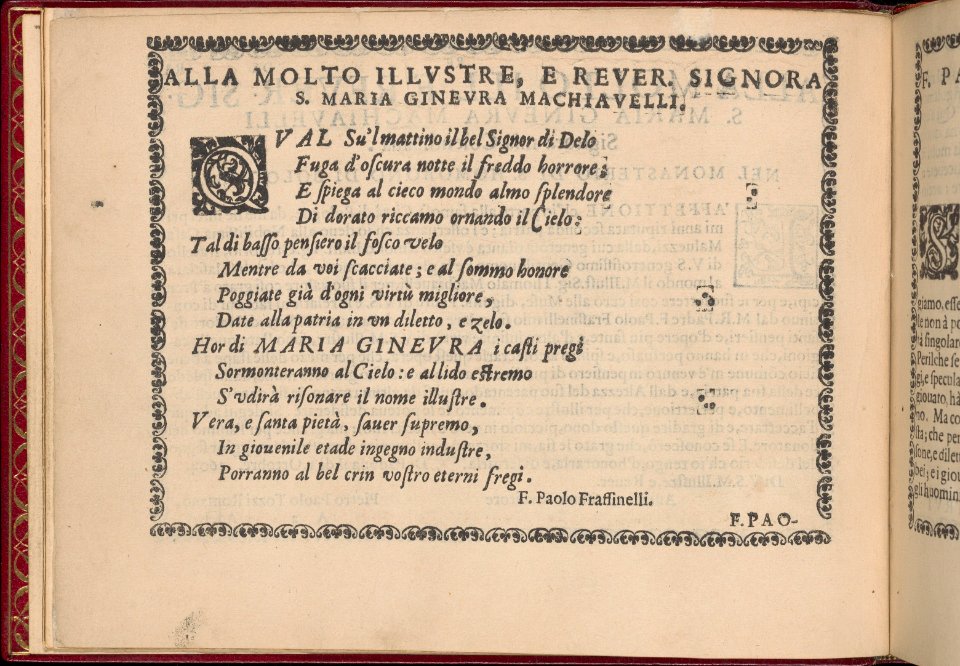 Ghirlanda- Di sei vaghi fiori scielti da piu famosi Giardini d'Italia, page 2 (verso) MET DP362254