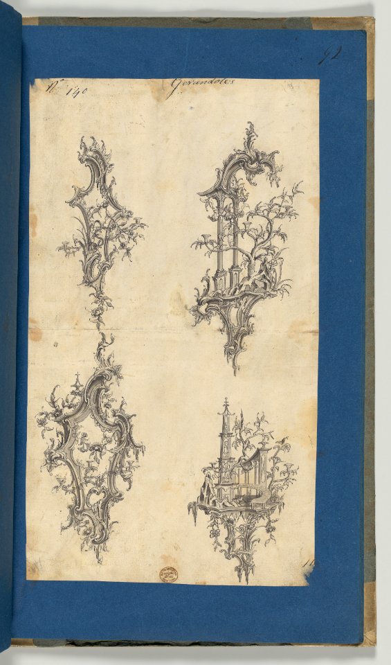 Girandoles, in Chippendale Drawings, Vol. I MET DP-14278-077