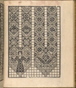 Giardineto novo di punti tagliati et gropposi per exercitio & ornamento delle donne (Venice 1554), page 9 (recto) MET DP360738