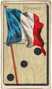 France, from the National Flag on Domino series (T177) issued by Kinney Brothers to promote Sweet Caporal Cigarettes MET DP842628