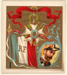 France, from the International Cards series (N238), issued by Kinney Bros. MET DPB875044