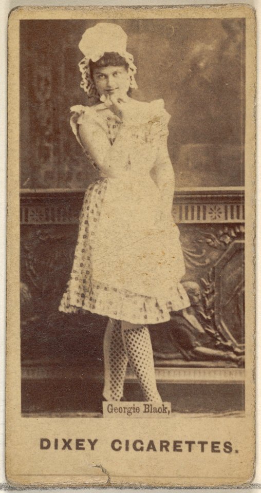 Georgie Black, from the Actors and Actresses series (N45, Type 7) for Dixie Cigarettes MET DP831239