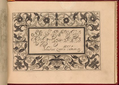 Ghirlanda- Di sei vaghi fiori scielti da piu famosi Giardini d'Italia, page 43 (recto) MET DP362301