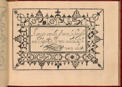 Ghirlanda- Di sei vaghi fiori scielti da piu famosi Giardini d'Italia, page 17 (recto) MET DP362275