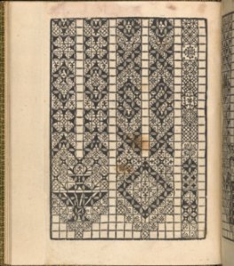 Giardineto novo di punti tagliati et gropposi per exercitio & ornamento delle donne (Venice 1554), page 9 (recto) MET DP360739