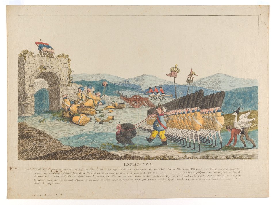 George III Leading an Army of Jugs MET DP854135