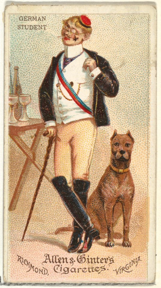German Student, from World's Dudes series (N31) for Allen & Ginter Cigarettes MET DP838527