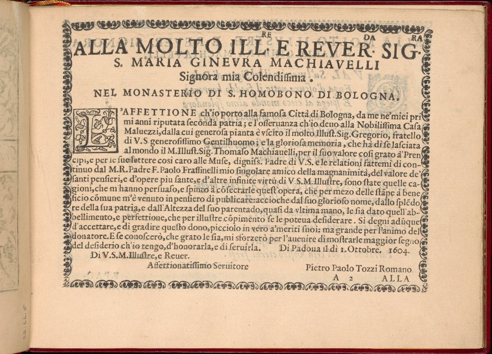 Ghirlanda- Di sei vaghi fiori scielti da piu famosi Giardini d'Italia, page 2 (recto) MET DP362253