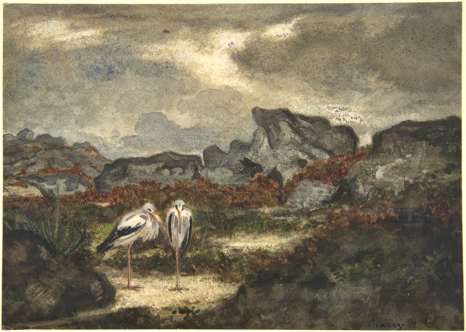 Herons in Landscape MET DP805137