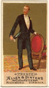 France, from the Natives in Costume series (N16) for Allen & Ginter Cigarettes Brands MET DP834828