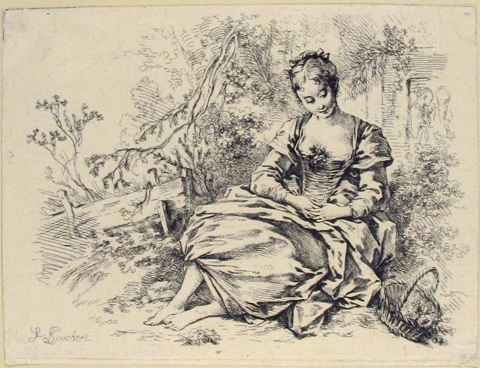 Girl in a Landscape with a Basket of Flowers MET 55.539.19