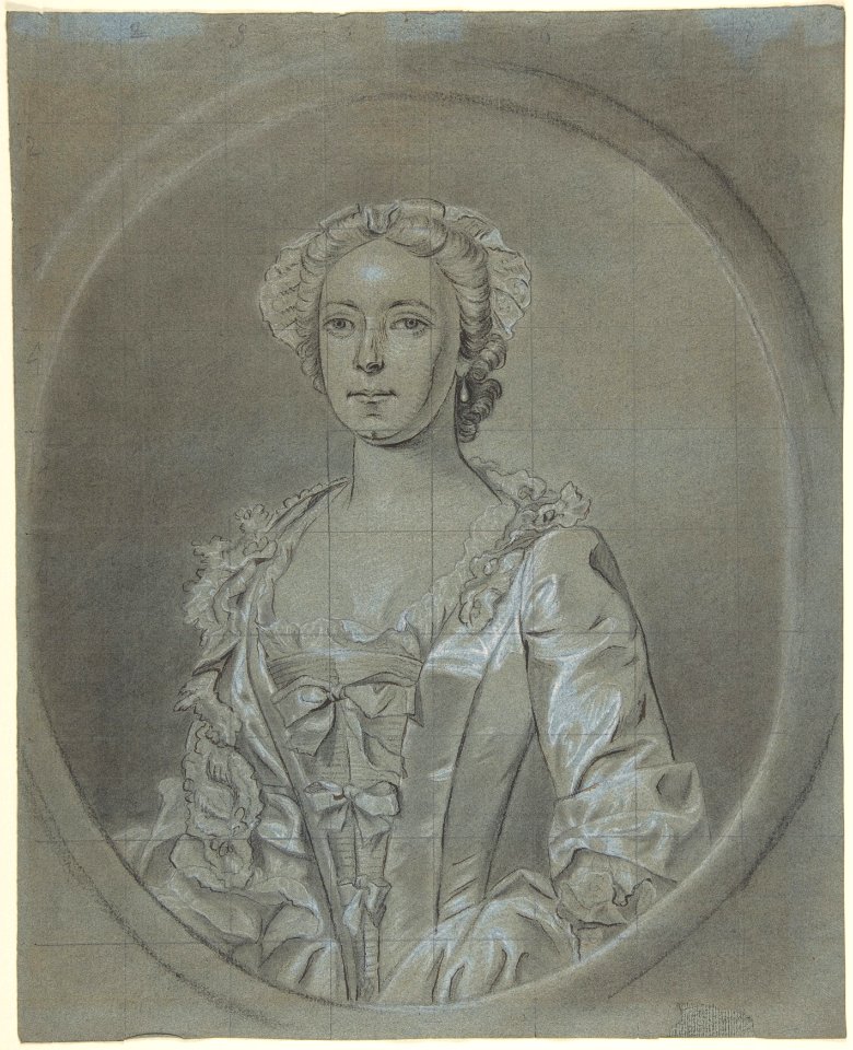 Half-Length Portrait Study of a Woman Wearing a Cap and Pearl Earrings MET DP800731