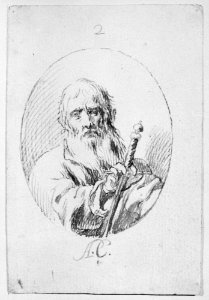 Half-length Figure of St Paul in an Oval. MET 205980
