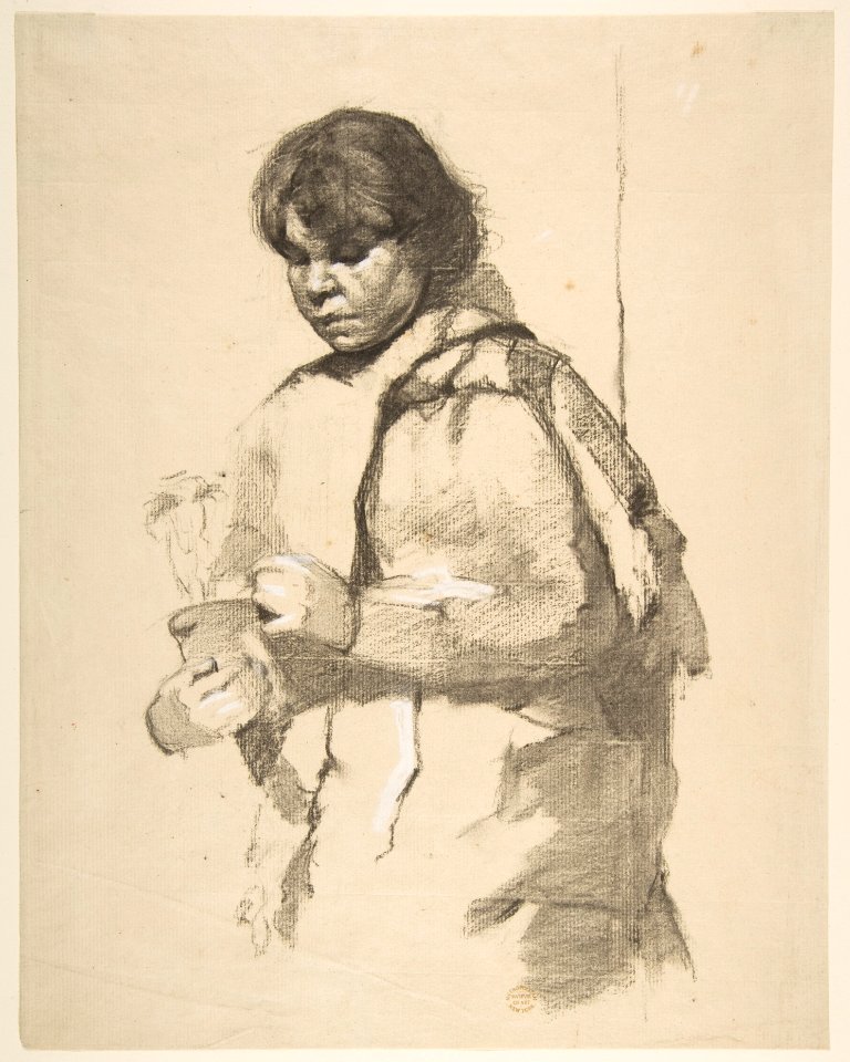 Girl with a Flower Pot MET DP812374