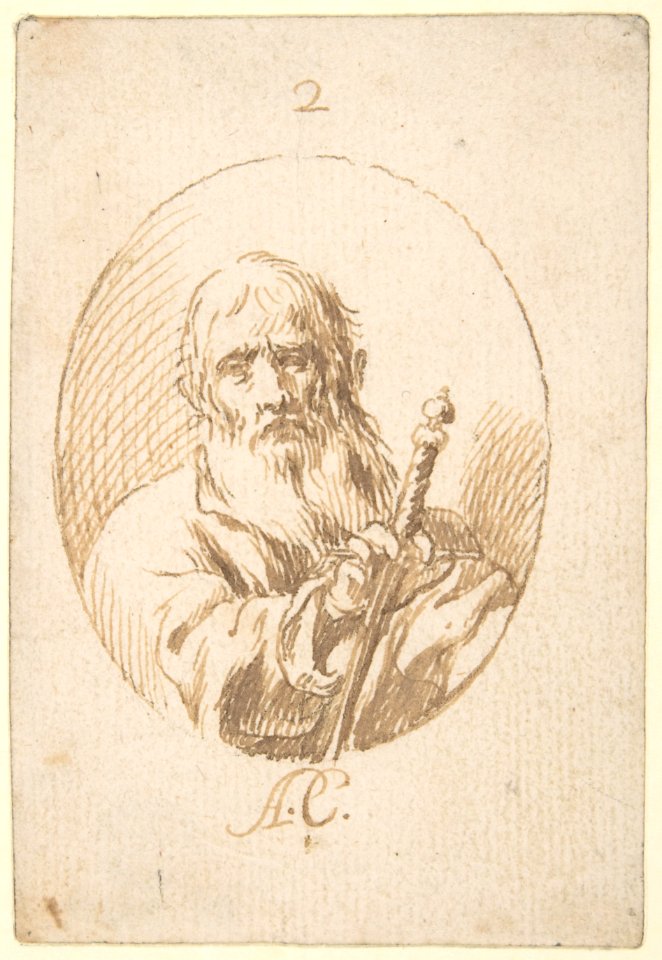 Half-length Figure of St Paul in an Oval. MET DP800118