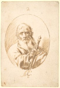 Half-length Figure of St Paul in an Oval. MET DP800118