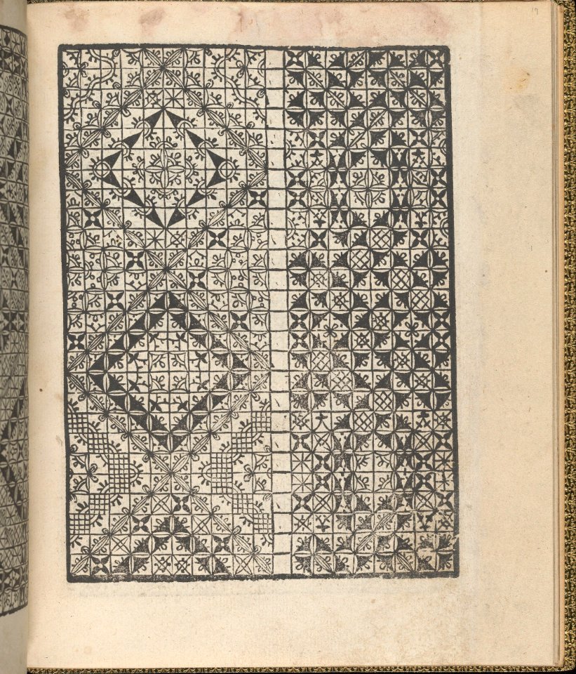 Giardineto novo di punti tagliati et gropposi per exercitio & ornamento delle donne (Venice 1554), page 9 (verso) MET DP360740