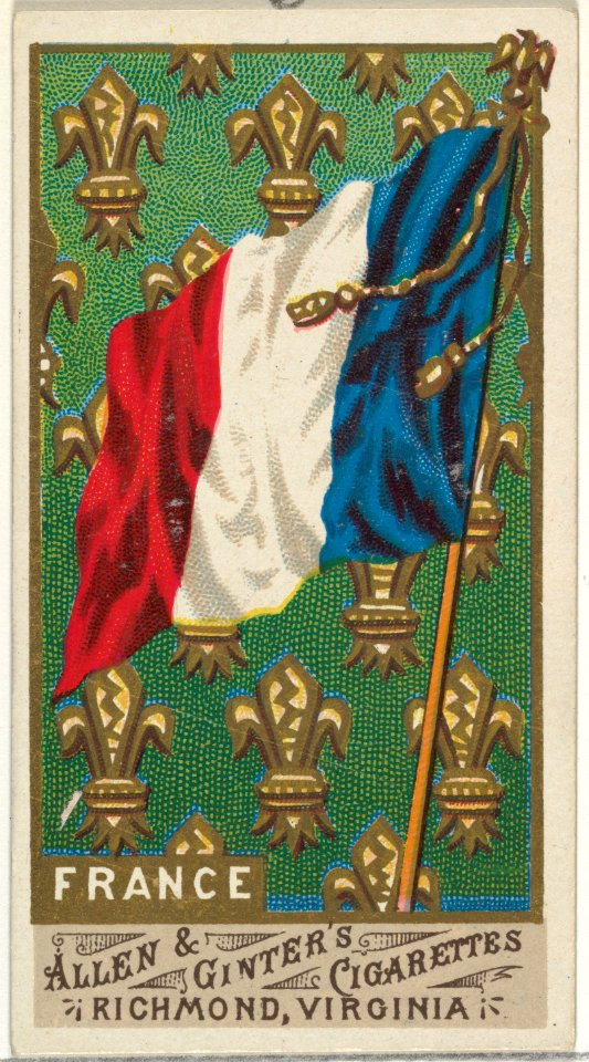 France, from Flags of All Nations, Series 1 (N9) for Allen & Ginter Cigarettes Brands MET DP841331
