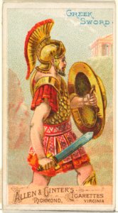 Greek Sword, from the Arms of All Nations series (N3) for Allen & Ginter Cigarettes Brands MET DP828664