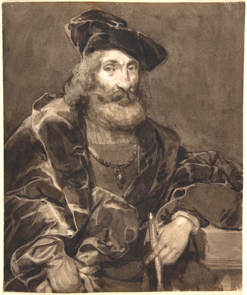 Half-length Portrait of a Bearded Man in Historical Dress MET DP800747