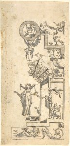 Grotesque with a Victory Figure Under an Overgrown Pergola MET DP804967