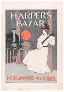 Harper's Bazar- Midsummer Number MET DP866571. Free illustration for personal and commercial use.