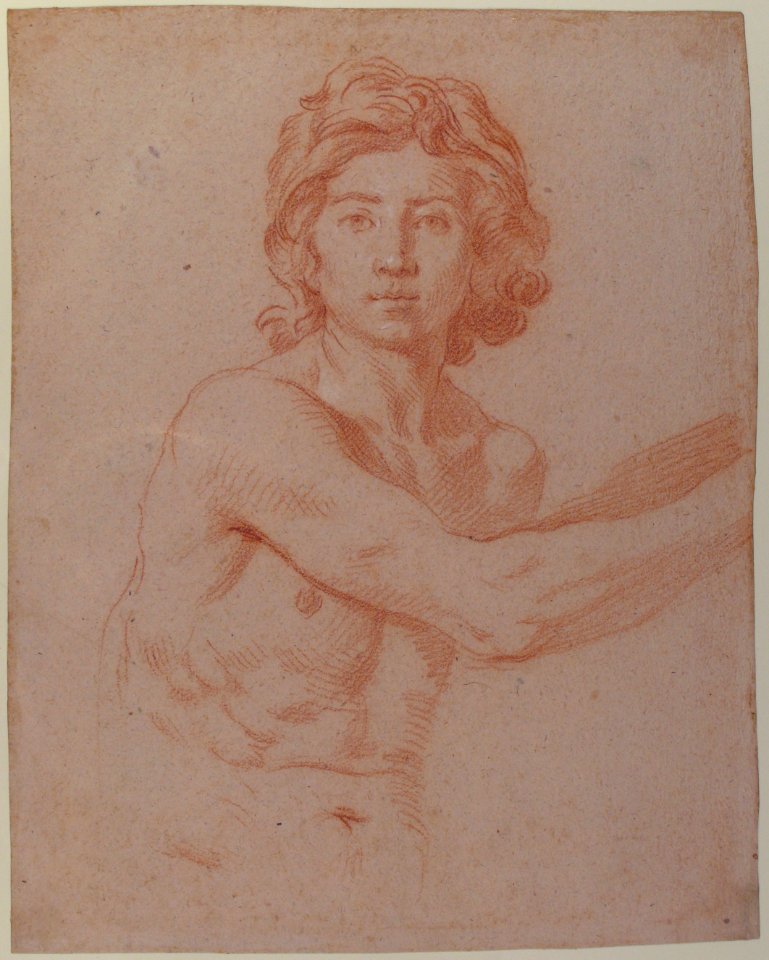 Half-Figure of a Youth with His Right Arm Raised MET 69.1
