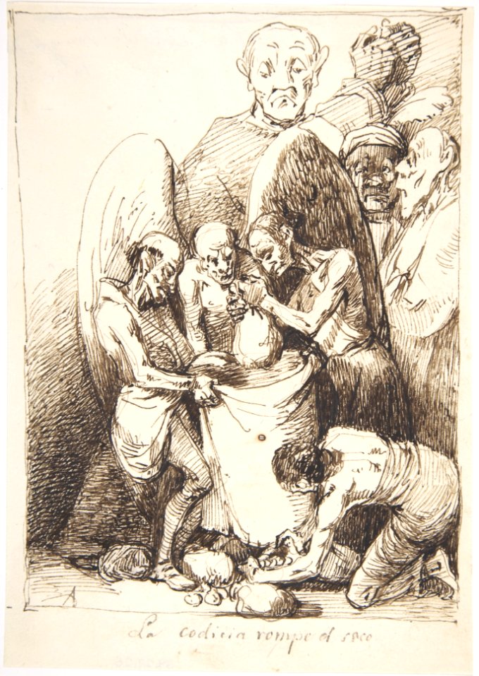 Greed Breaks the Bag ("La codicia rompe el saco") MET DP800054