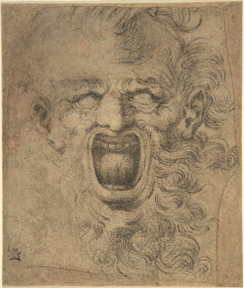 Grotesque Head with Curly Beard MET DP801977