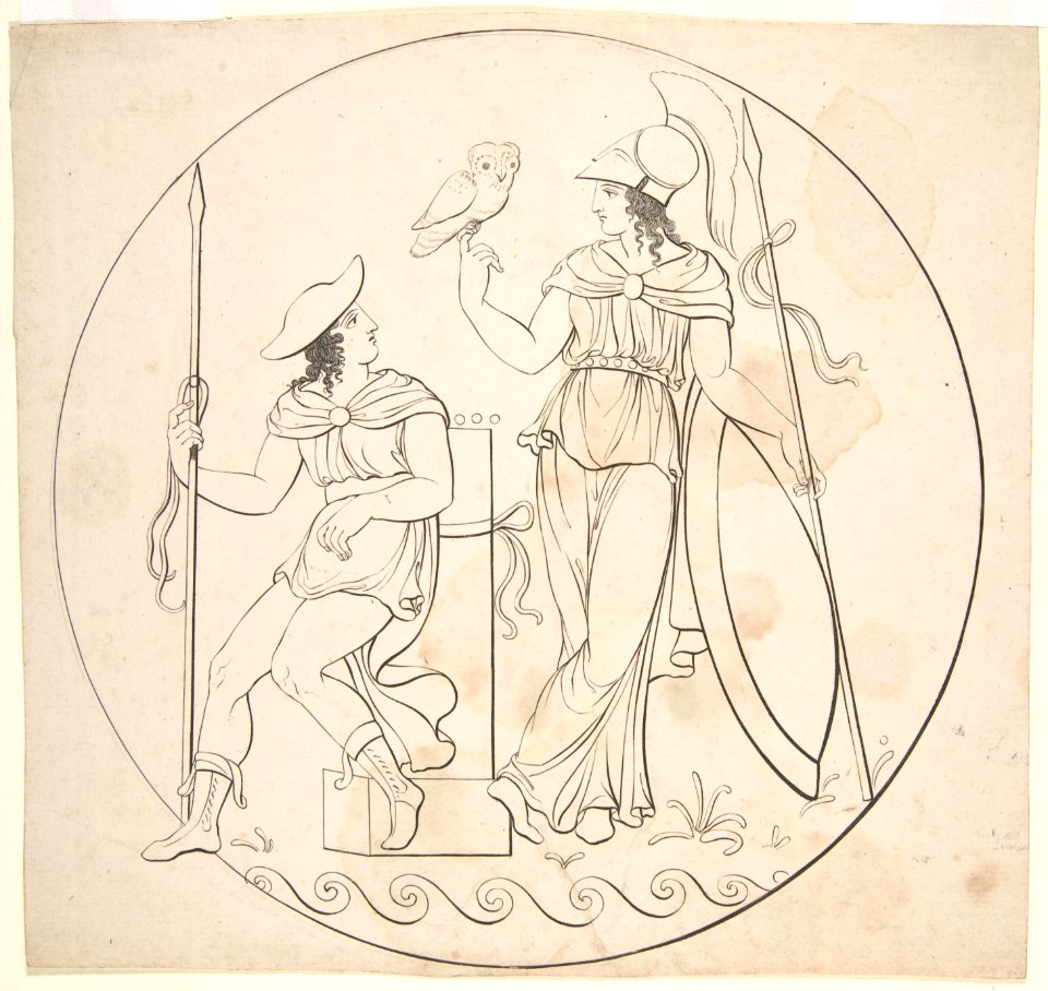 Hermes and Athena (?) MET DP800040