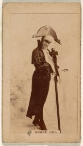 Grace Hill, from the Actresses series (N245) issued by Kinney Brothers to promote Sweet Caporal Cigarettes MET DP859964