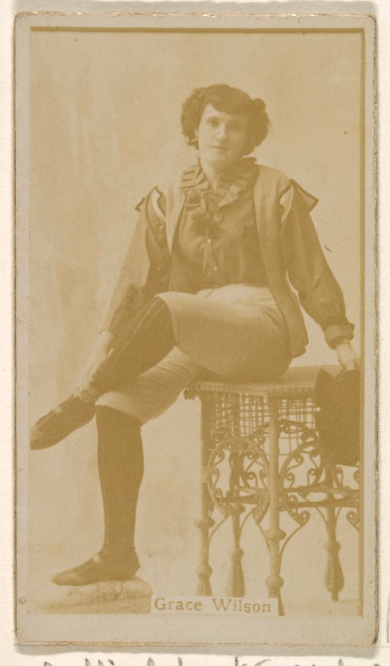 Grace Wilson, from the Actresses series (N245) issued by Kinney Brothers to promote Sweet Caporal Cigarettes MET DP859883