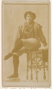 Grace Wilson, from the Actresses series (N245) issued by Kinney Brothers to promote Sweet Caporal Cigarettes MET DP859883