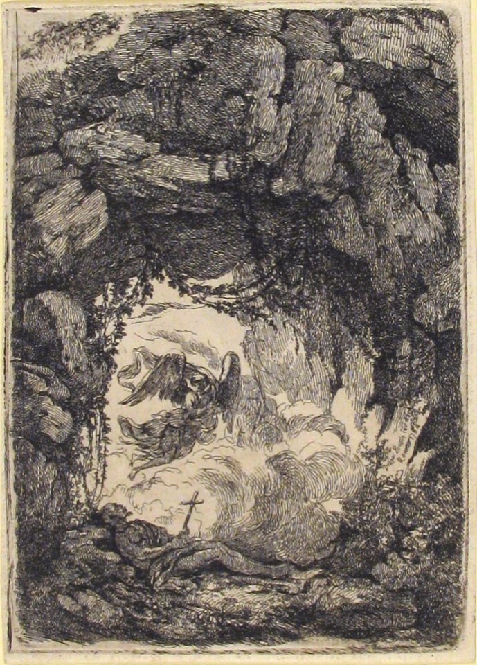 Hermit and Angel in a Landscape MET 1975.616.13