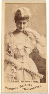Grace Henderson, from the Actors and Actresses series (N45, Type 1) for Virginia Brights Cigarettes MET DP829562