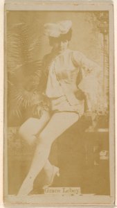 Grace Lebey, from the Actresses series (N245) issued by Kinney Brothers to promote Sweet Caporal Cigarettes MET DP858953
