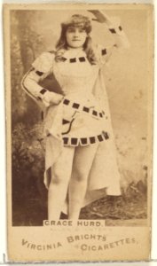 Grace Hurd, from the Actors and Actresses series (N45, Type 1) for Virginia Brights Cigarettes MET DP829572