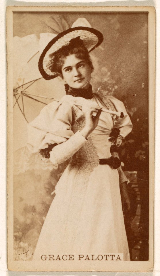 Grace Palotta, from the Actresses series (N245) issued by Kinney Brothers to promote Sweet Caporal Cigarettes MET DP859295