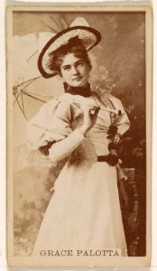 Grace Palotta, from the Actresses series (N245) issued by Kinney Brothers to promote Sweet Caporal Cigarettes MET DP859295